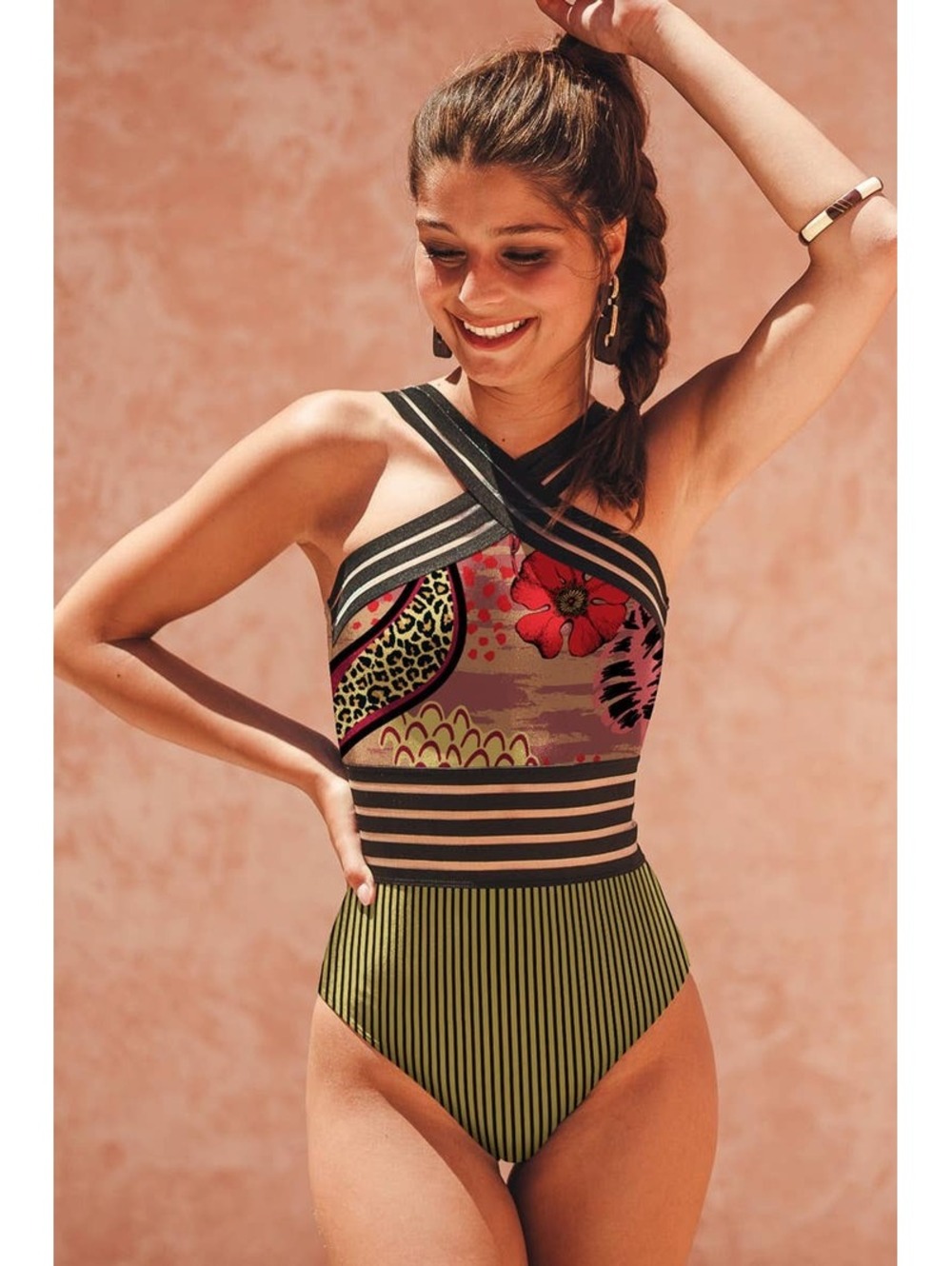 Plus-Narelle Crossover One Piece Swimsuit